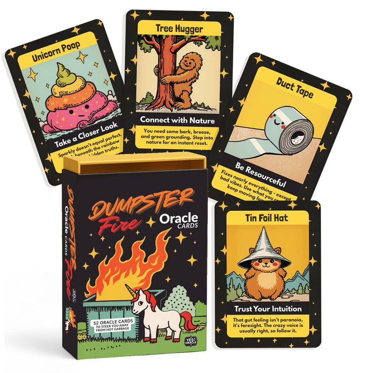 Dumpster Fire Oracle Deck – Fun Divination by Yes! Oracle
