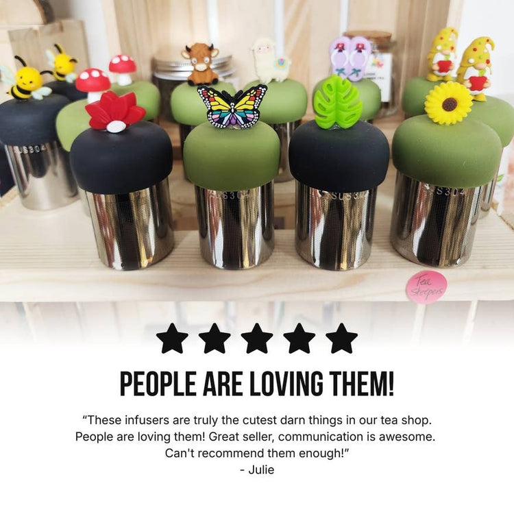 Well Read Woman |Floating Tea Infuser |Green Base |Colorful