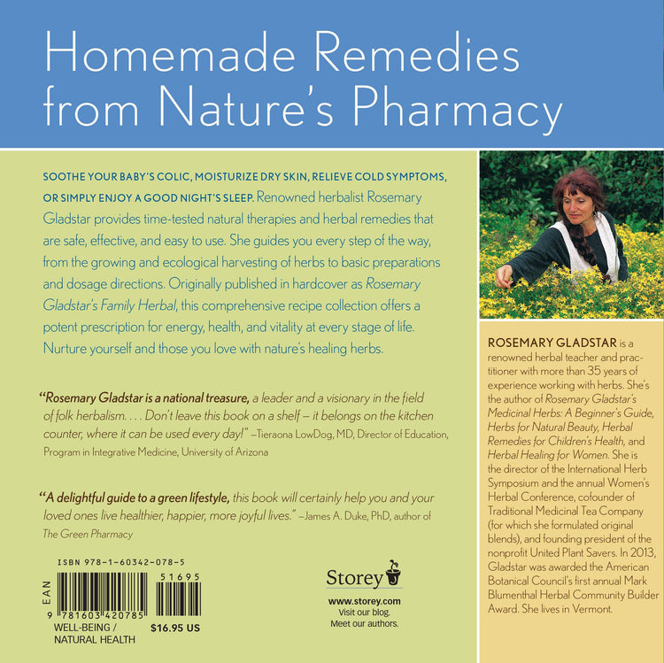 Rosemary Gladstar's Herbal Recipes For Vibrant Health Home & Spirit