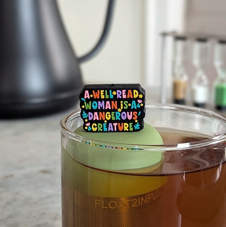 Well Read Woman |Floating Tea Infuser |Green Base |Colorful