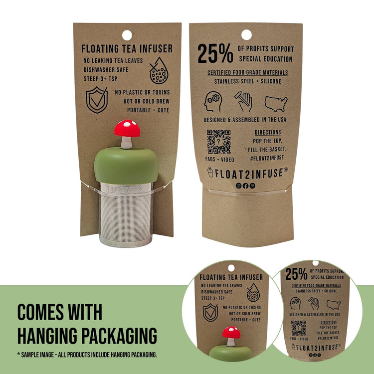Well Read Woman |Floating Tea Infuser |Green Base |Colorful