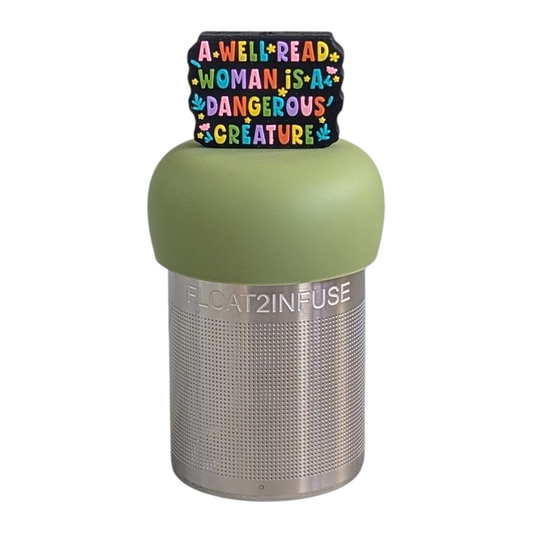 Well Read Woman |Floating Tea Infuser |Green Base |Colorful
