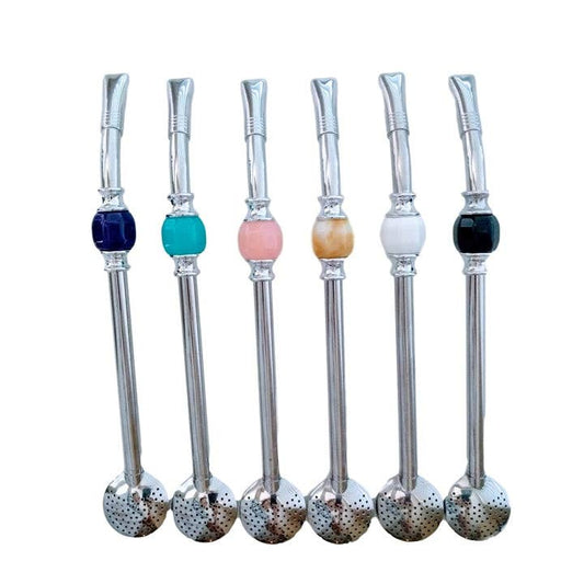 Tea Straw - Bombilla - Removable Head & Cleaning Brush Home & Spirit