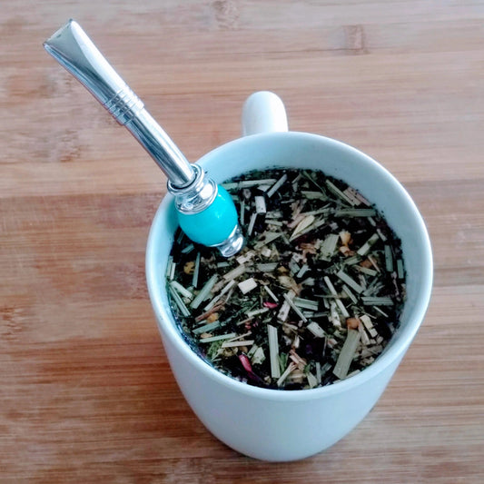 Tea Straw - Bombilla - Removable Head & Cleaning Brush Home & Spirit